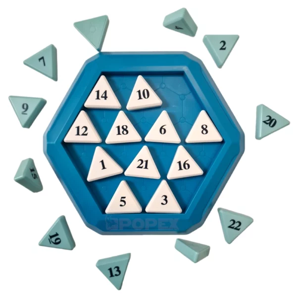 Przesuwanka Liczbowa Number Slider Hexagon 1